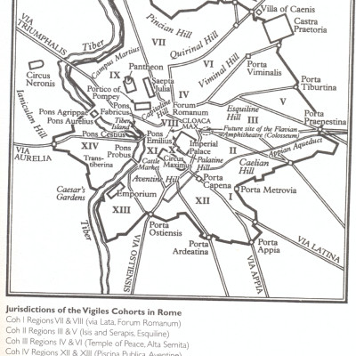 Rome, with the vigiles jurisdictions