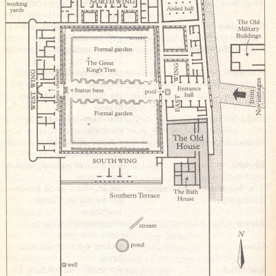 Fishbourne Roman Palace as redeveloped in AD75-80